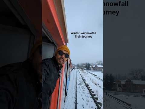 don't miss this train if you are living in india. #journey  #train  #snowfall
