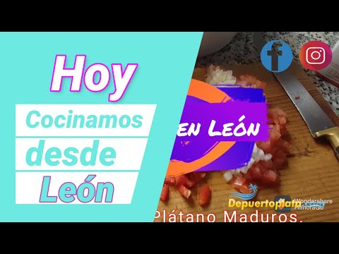 Hoy cocinamos desde León "Pastelón de Plátano Amarillo"