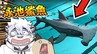 游泳池裡有鯊魚❓ 詭異泳池都市傳說【 PC｜Sharks and Minnows】【 獸人｜Vtuber 】