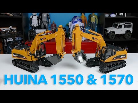 RC Construction Vehicles: Huina 1550 Excavator and 1570 Logger - UCiqTEhDiWz1eb7exfWiy5TA