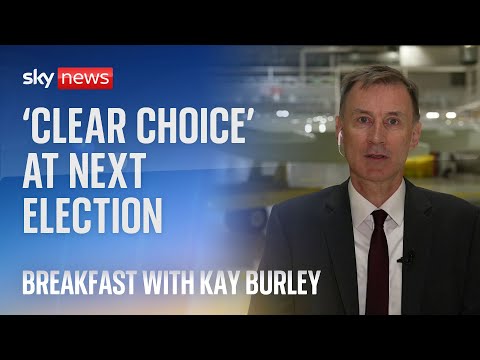 'Clear choice' at the next election, says Chancellor