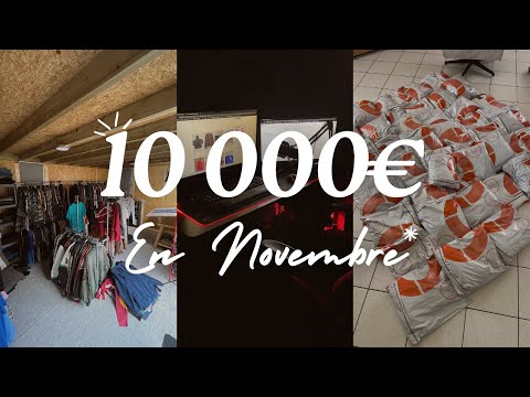 10 000€ en Novembre grâce à l'achat revente Vinted