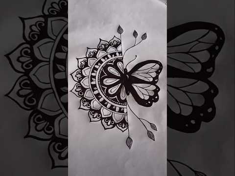 Butterfly 🦋 Mandala art for beginners #mandalaart #art #trendingshorts #viral