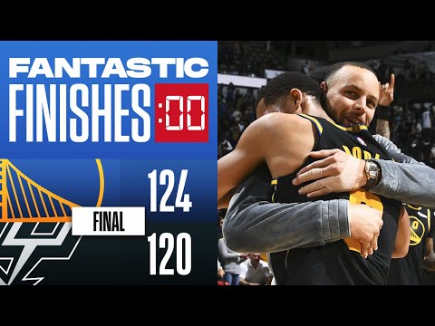 Final 1:42 WILD ENDING Warriors vs Spurs video clip