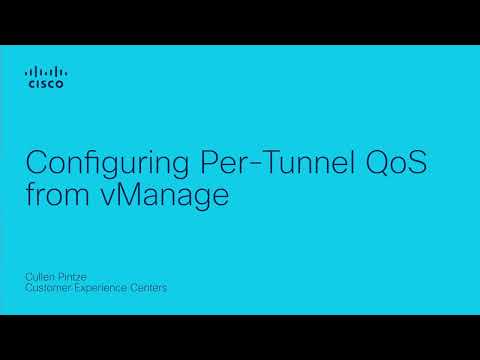 Configuring Per-Tunnel QoS from vManage