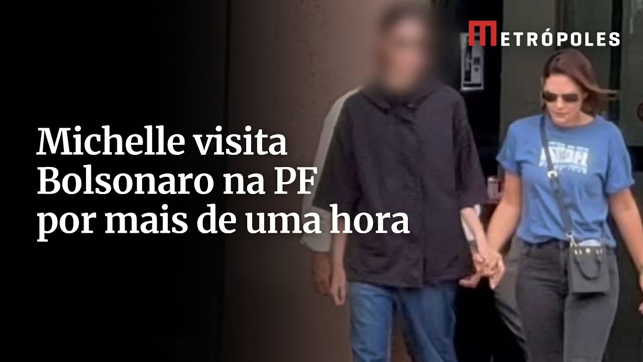 Visita a Bolsonaro: Michelle e Laurinha passam mais de uma hora na superintendência da PF