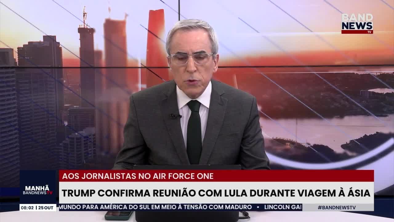 Trump confirma reunião com Lula durante viagem à Ásia