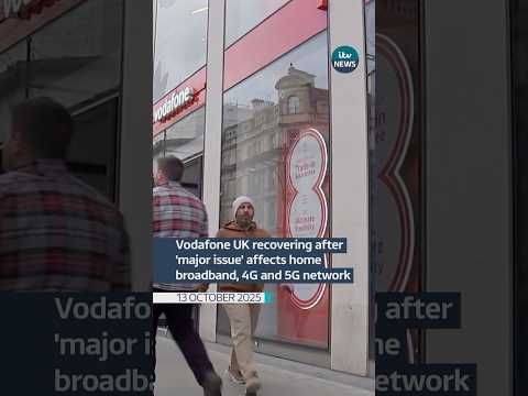 Vodafone UK recovering after ‘major issue' affects home broadband, 4G and 5G network #shorts