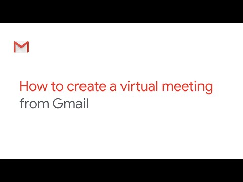 How To: create a video meeting from Gmail