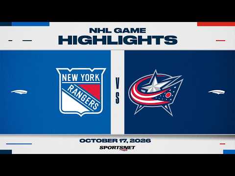 NHL Highlights | Rangers vs. Blue Jackets - October 17, 2026
