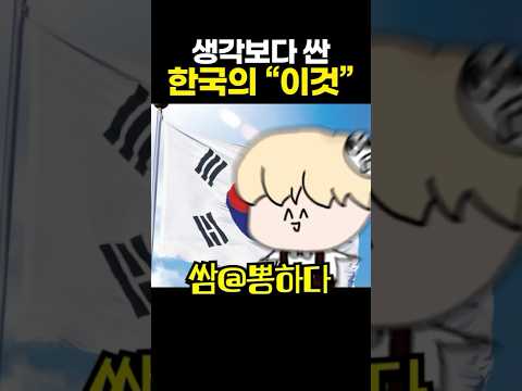 생각보다 싼 한국의 '이것'