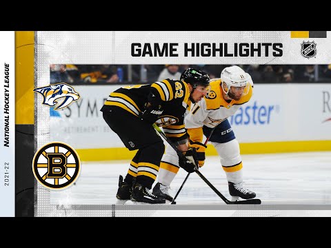 Predators @ Bruins 1/15/22 | NHL Highlights