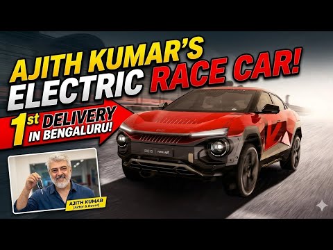 ⚡🏁 Actor AJITH KUMAR Takes Delivery of World's 1st Racing SUV Mahindra BE 6 Formula E Edition!