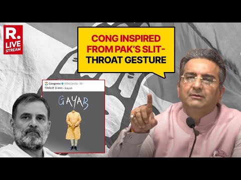 LIVE: BJP’s Sharp Attack On Cong For Pro- Pak Line With Objectionable ‘Gayab’ Post Against PM Modi