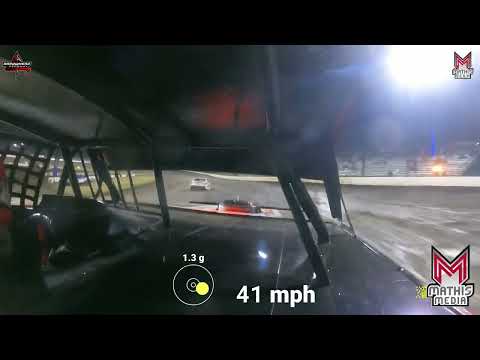 #17M Jeff Metcalf - USRA Stock Car - 4-19-2024 Arrowhead Speedway - In Car Camera - dirt track racing video image