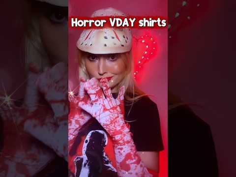 Valentine’s Horror Shirts 😍 #horrorfashion #horrorstyle #horroraesthetic #slasher #horrormovie