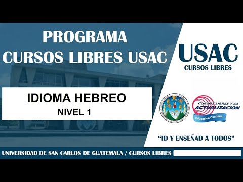 LECCION 5 - HEBREO 1 - CURSOS LIBRES UNIVERSITARIOS USAC - MIERCOLES 17/09/25 - 13:00PM