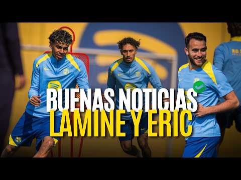⚽🔥 FLICK recupera efectivos: LAMINE YAMAL y ERIC GARCÍA dan buenas NOTICIAS🔴🔵 | Entrenamiento