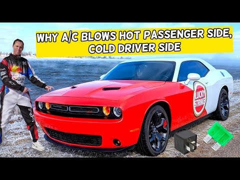 WHY AC AIR CONDITIONER BLOWS HOT PASSENGER SIDE DASH AIR VENT, COLD DRIVER SIDE DODGE CHALLENGER