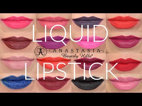 Anastasia Liquid Lipstick Swatches + Review - TrinaDuhra - UC8mcIi-QT6tSDC0pEmcsf2w