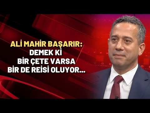 Ali Mahir Başarır: Demek ki bir çete varsa bir de reisi oluyor...