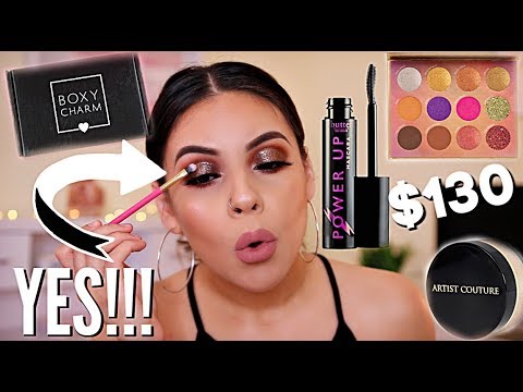 APRIL BOXYCHARM 2019: GLOWY SPRING MAKEUP / BEST BOX YET!? | JuicyJas - UCqTR5f7YkGro3cPv23SqcqQ