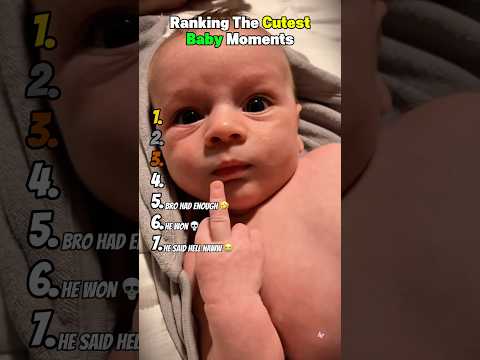 トレンド創作の動画サムネイル - Ranking The Cutest Baby Moments 😂