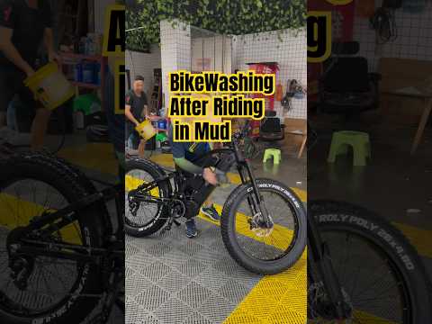 EbikeWashing After Riding in Mud #emtb #ebike #emtblife #outdoors #offroading #freybike