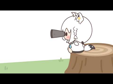 【手描き】てぇてぇを監視する白上フブキ【白上フブキ/ホロライブ】