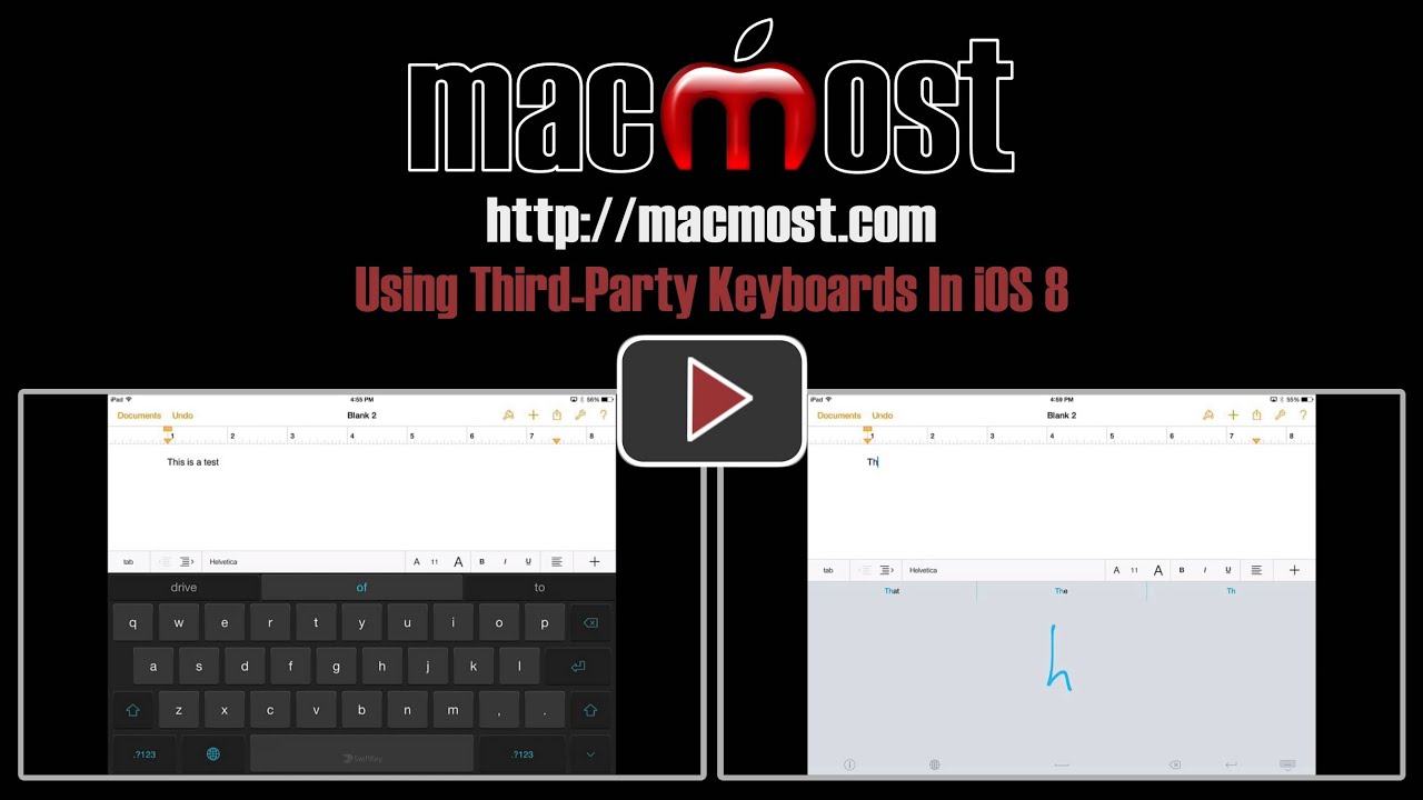 Using Third-Party Keyboards In iOS 8 - MacMost