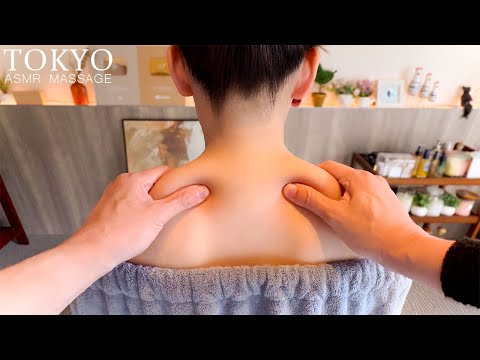 【ASMR】肩こりをマッサージでほぐす