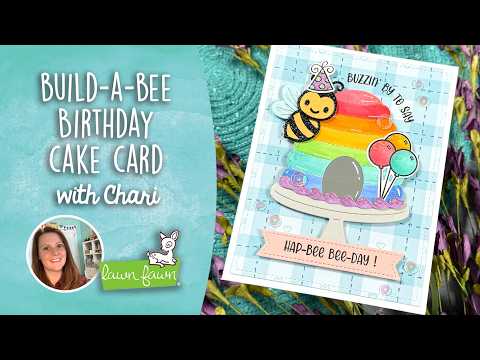 Build-A-Bee birthday cake card with Chari