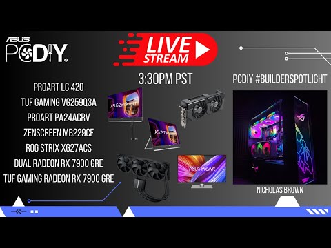 PCDIY Show #115 - RADEON RX 7900 GRE, ProArt LC 420, TUF GAMING VG259Q3A & more!