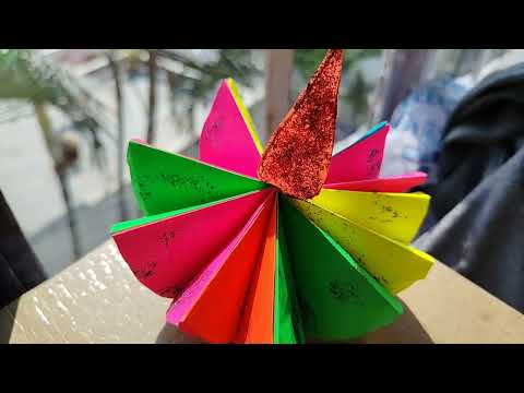 Diya making with paper