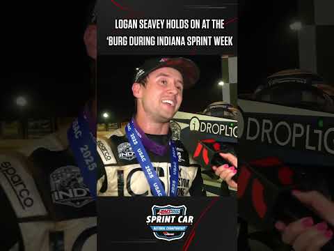 🏁🔉 Logan Seavey has a lot to smile about to start Indiana Sprint Week. #USAC #ISW25 🏆 - dirt track racing video image