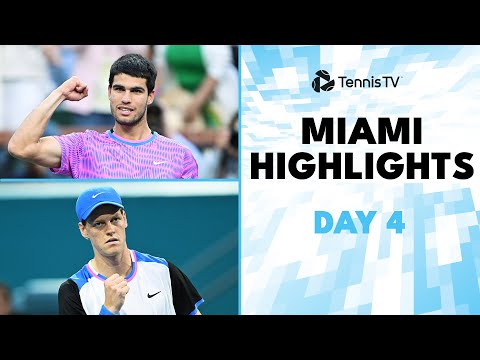 Sinner & Alcaraz Take Centre Stage; Medvedev, Zverev in Action | Miami 2024 Day 4 Highlights