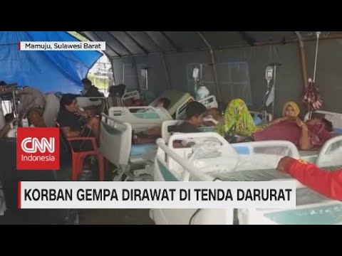 Korban Gempa Dirawat di Tenda Darurat