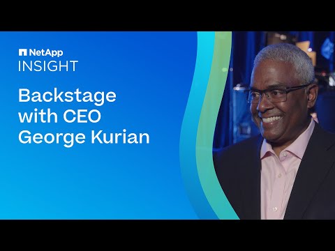 NetApp INSIGHT 2023: Backstage with NetApp CEO, George Kurian