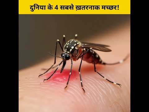 दुनिया के 4 सबसे ख़तरनाक मच्छर! #shorts #animalfacts
