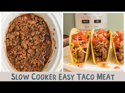 🌮Slow Cooker EASY Taco Meat🌮