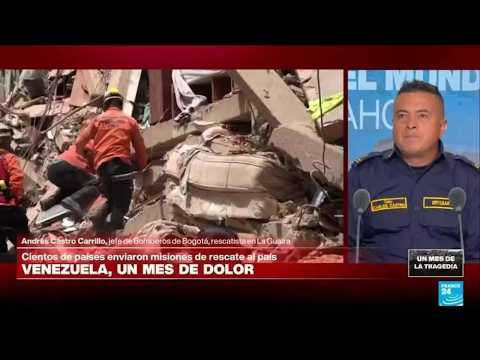 El rescatista colombiano que ayudó a buscar sobrevivientes tras el doblete sísmico en Venezuela