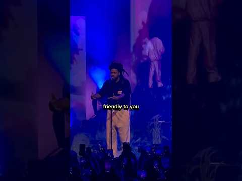 J. Cole Performing Pretty Little Fears As Special Guest in 6Lack Concert