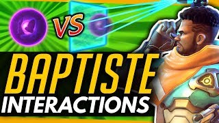 Overwatch | BAPTISTE -  All Ability Interactions vs ALL HEROES - We Test EVERYTHING!
