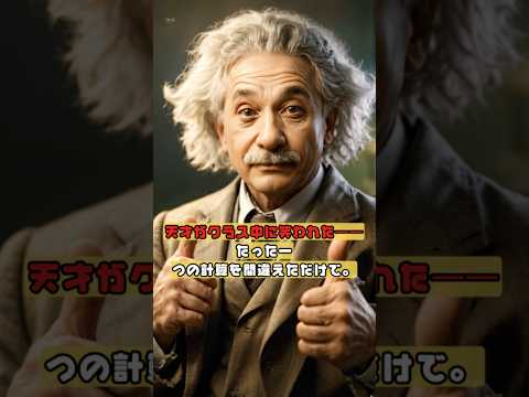 たった一つの計算ミスが、世界を黙らせた。 #アインシュタイン #somelies  #雑学
