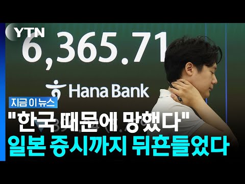 삼전닉스가 쓸어버린 아시아…한국 반도체주에 일본 증시도 반토막 [지금이뉴스] / YTN