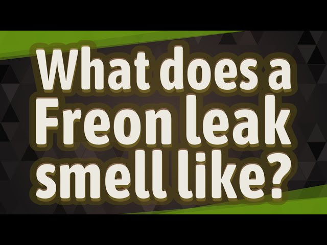 What Does Freon Smell Like?