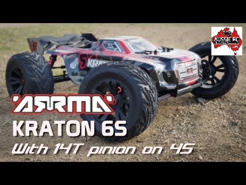 ARRMA Kraton V2 First run with 14T Pinion on 4S - UCOfR0NE5V7IHhMABstt11kA