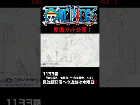 アニメ「#ONEPIECE」見放題配信への追加は木曜日‼️1133話‼️ #onepiece #原撮