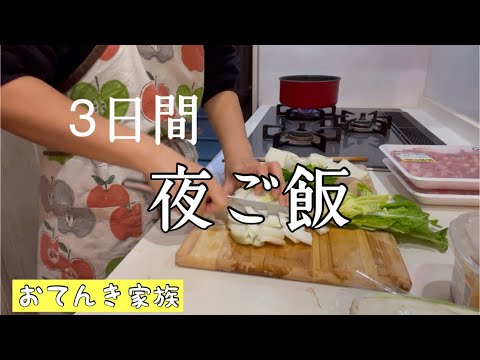 MAX9人分から➡️かなり作る量が減りました🫨最近の夜ご飯