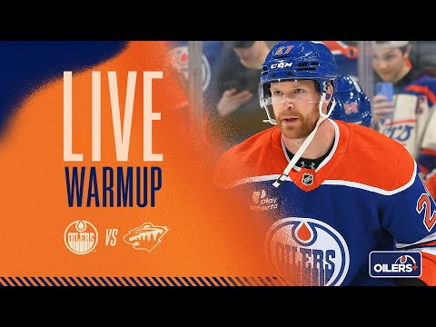LIVE | Warmup  -  Oilers vs Wild